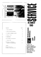 Telefunken H-MKT-100-Service-Manual
